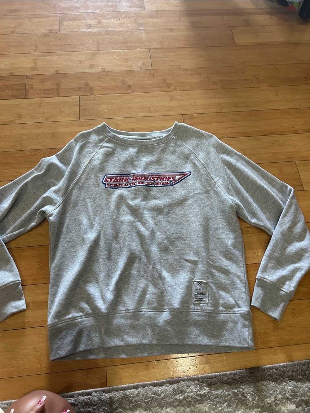 Marvel Stark Industries Gray Crewneck Sweater
